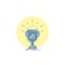 award, trophy, win, prize, first Glyph Icon