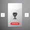 award, trophy, win, prize, first Glyph Icon in Carousal Pagination Slider Design & Red Download Button