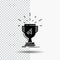 award, trophy, win, prize, first Glyph Icon on Transparent Background. Black Icon