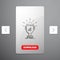 award, trophy, win, prize, first Line Icon in Carousal Pagination Slider Design & Red Download Button