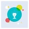 award, trophy, win, prize, first White Glyph Icon colorful Circle Background