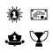 Award winner. Simple Related Vector Icons