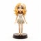 Award-winning Blonde Doll Figurine With Cute Cartoonish Design