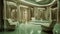 Award-Winning Futuristic Interiors in Beige and Sage Green: A Steven Meisel Masterpiece