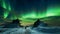 Award-winning Photo Of Northern Lights In Badlands