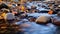 Award-winning Photojournalistic Capture Of Butte Stream In Autumn