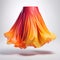 Award Winning Studio Photography: Red And Orange Skirt Leggings In 3d