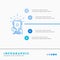 awards, game, sport, trophies, winner Infographics Template for Website and Presentation. Line Blue icon infographic style vector