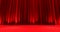 Awards show background with closed red curtains