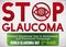 Awareness Campaign to Prevent and Stop Glaucoma Disease, Vector Illustration