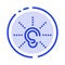 Awareness, Ear, Hear, Hearing, Listen Blue Dotted Line Line Icon