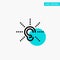 Awareness, Ear, Hear, Hearing, Listen turquoise highlight circle point Vector icon