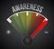 Awareness meter illustration design