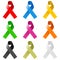 Awareness Ribbons Set