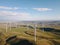 Awe-inspiring Aerial View of Wind Turbines