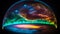 Awe-Inspiring Earth\\\'s Holographic Glow from Space, Made with Generative AI