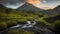 Awe-Inspiring Mountains: Majestic Peaks Beneath Drifting Clouds