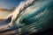 Awe-inspiring power of massive tsunami waves crashing in the ocean