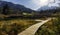 Awesome Alpine Highland in sunny day. Wonderful Slovenia on kranjska Gora and the natural reserve of Zelenci. Beautiful landscape