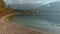 Awesome autumn scene at shore of the lake Bohinj in Slovenia.