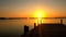 Awesome bay on the USA Keys at sunset- ISLAMORADA, USA - APRIL 12, 2016