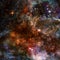 Awesome beauty of starfield somewhere in deep space