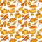 Awesome bright seamless thanksgiving day pattern