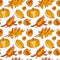 Awesome bright seamless thanksgiving day pattern