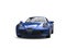 Awesome cobalt blue luxury sports car - front view