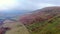 Awesome landscape of Brecon Beacons National Park in Wales - aerial view