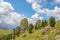 Awesome landscape view with a big rock at Piera longia