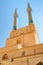 Awesome minarets of the Jameh Mosque of Yazd, Iran