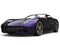 Awesome modern sports car with two tone metallic paint - purple and black