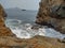 Awesome nature stones beach Resorvoir mountain Sea Wave in Hong Kong Shek O Cape D& x27;Aguilar marine Reserve