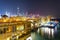 Awesome night view of Hong Kong China Ferry Terminal, Kowloon