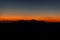 Awesome panorama with last lights of the sunset on the islands of the Aegean sea