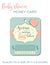 Awesome people have awesome babies - Baby shower greeting card. Baby gift card, money card template.