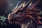 Awesome portrait of a dragon.generative ai