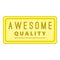 Awesome quality label icon, cartoon style