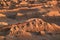 Awesome Rock Formations at the Moon Valley or El Valle de la Luna, Atacama Desert, San Pedro Atacama, Northern Chile