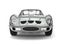 Awesome silver vintage race car