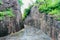 Awesome snap of rock pathway at budhhiest stone hills, build by cut the rock for visit to budhha temple at ankaram village of vis