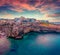 Awesome summer cityscape of Polignano a Mare town, Puglia region, Italy, Europe.