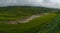 Awesome summer nature landscape background with rice terraces