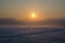 Awesome sunrise on Sakhalin island