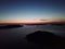 Awesome sunset in archipelago by drones poin of view the gulf of Finland