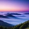 awesome sunset and mountain minimalist Splendid nature landscape during Stunning mountain scenery with picturesque