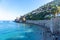 Awesome view of the beach by the coast of Alanya, Turkey. Amazing coastline. The ancient shipyard