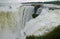 Awesome view of the Devil`s Throat area of Iguazu Falls at Argentinian side, Misiones province, Argentina