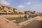 Awesome view of Pushkarani at hampi near Krishna Temple , karnataka india